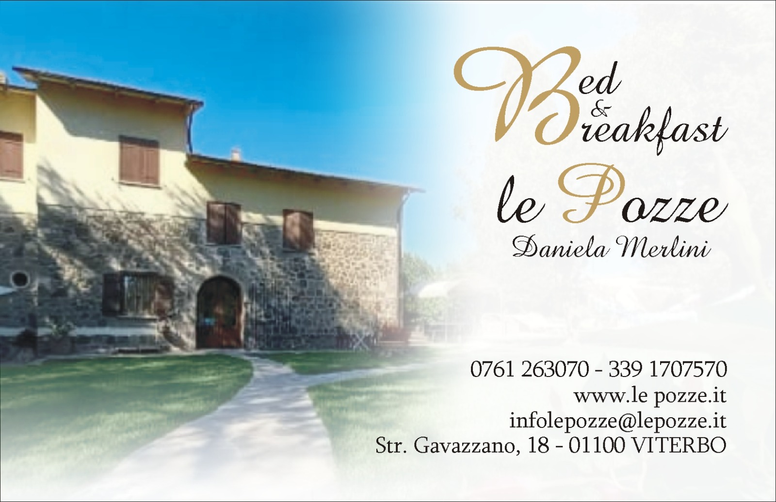 Bed and breakfast Le Pozze Terme