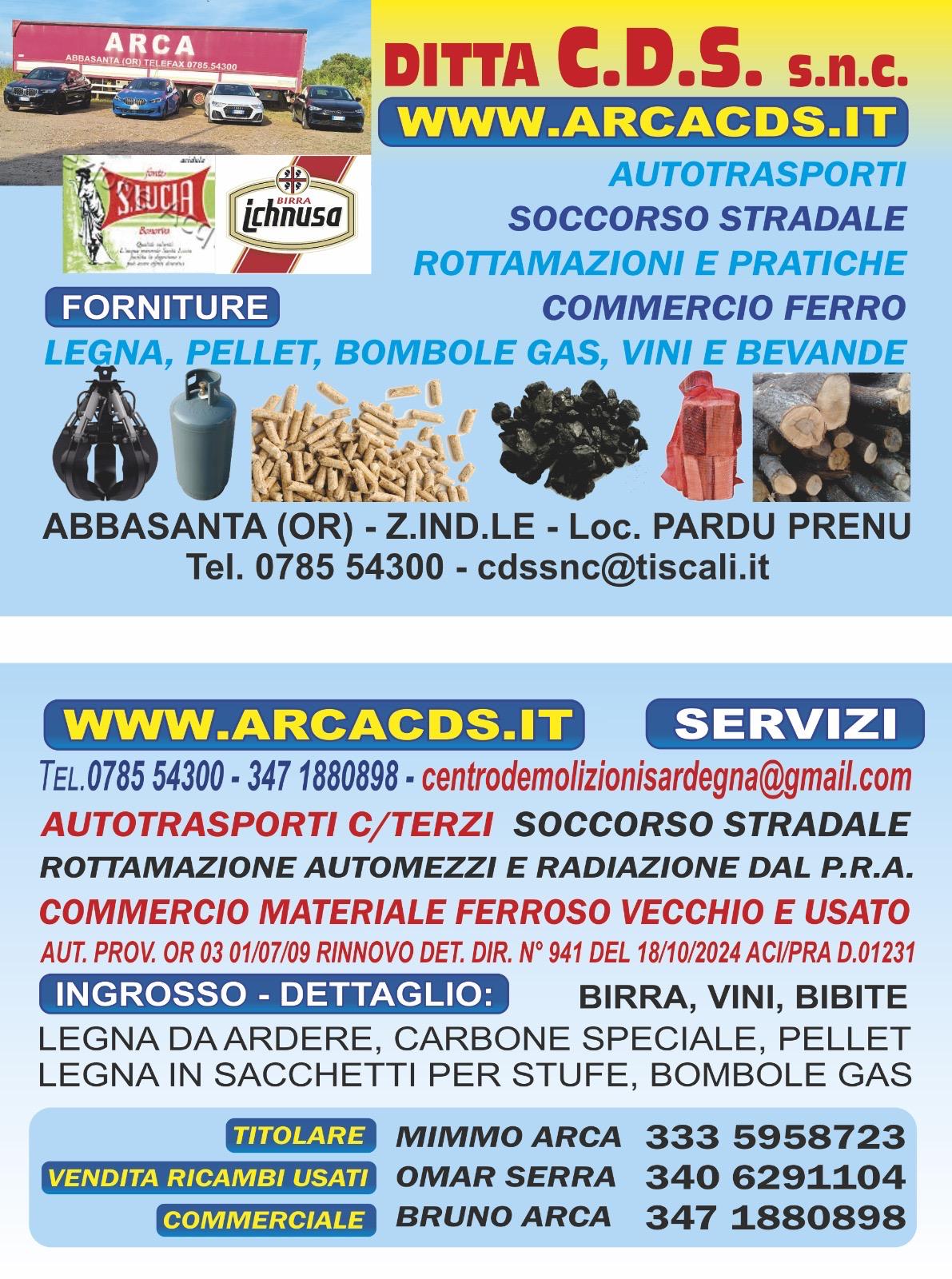 CENTRO DEMOLIZIONI SARDEGNA DI DOMENICO ARCA E C. S.N.C.