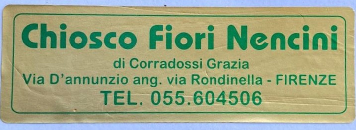 CHIOSCO FIORI NENCINI DI CORRADOSSI GRAZIA