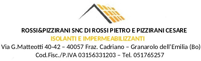 ROSSI & PIZZIRANI S.N.C. DI ROSSI PIETRO E PIZZIRANI CESARE