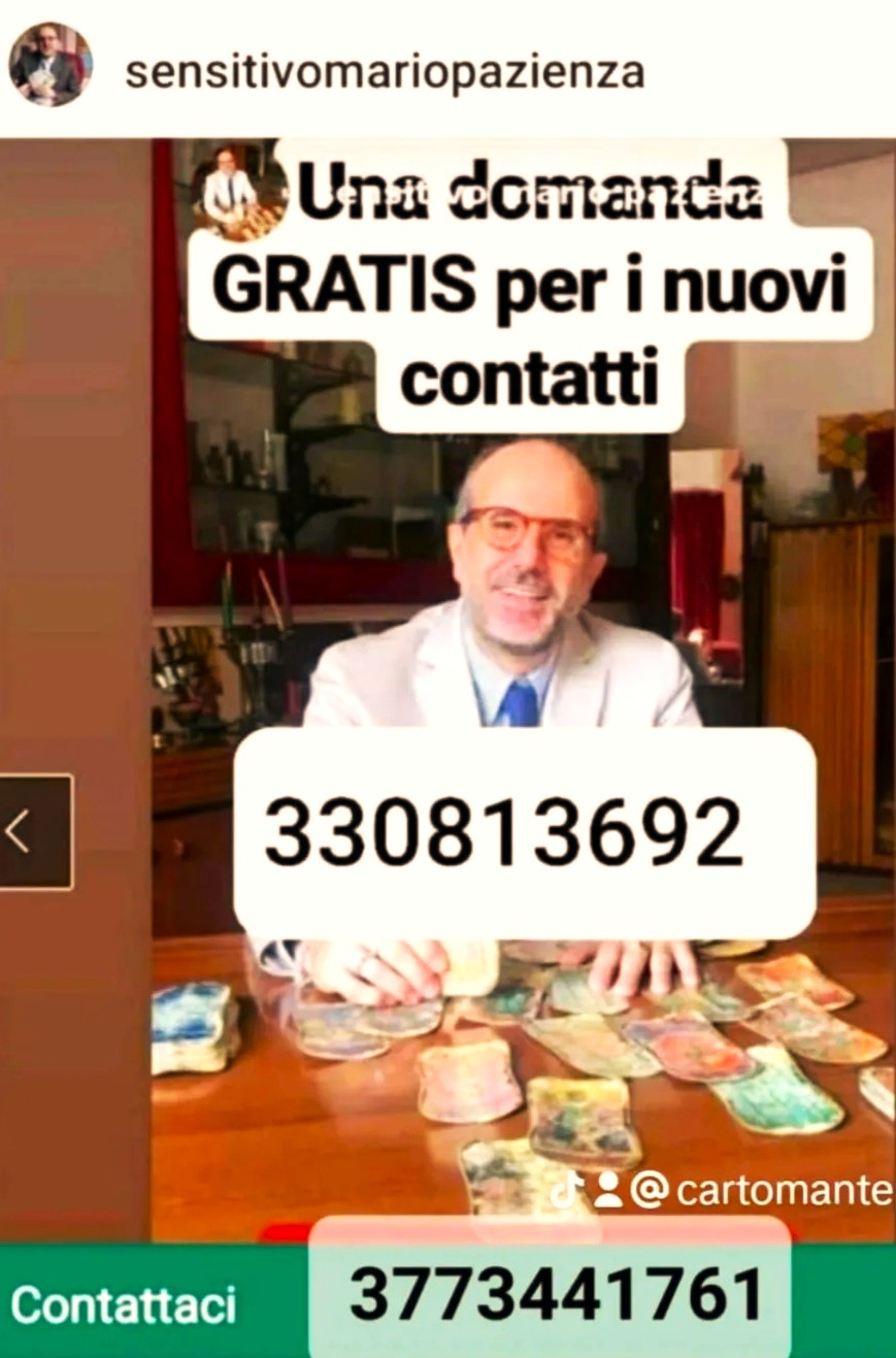 cartomante sensitivo mario pazienza