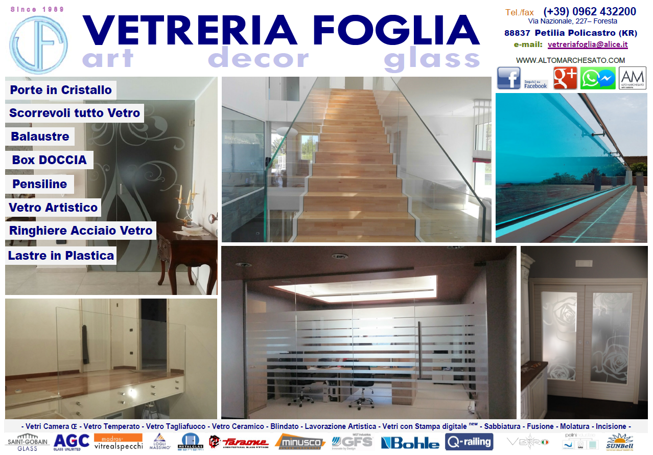 VETRERIA FOGLIA S.N.C. DEI F.LLI FOGLIA & C.