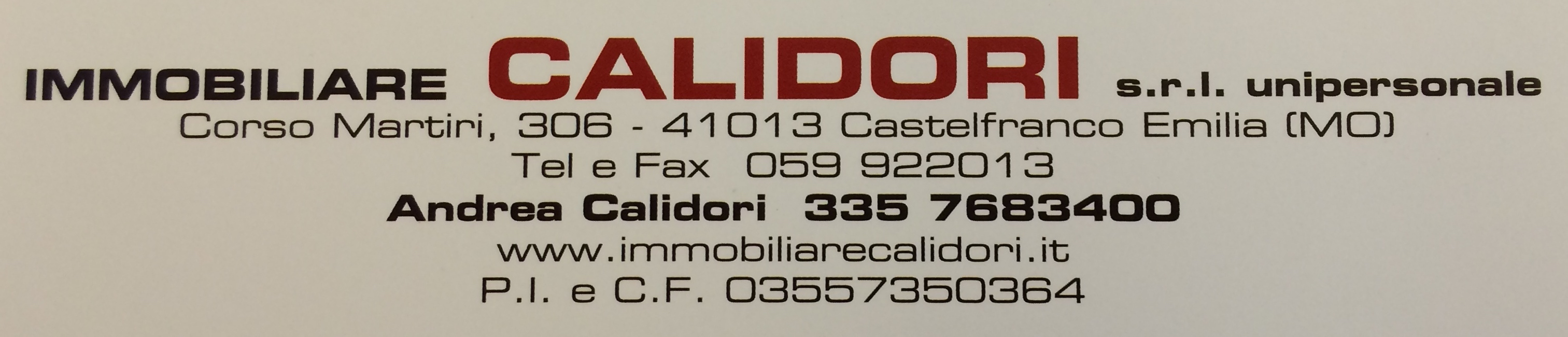 immobiliare calidori s.r.l.