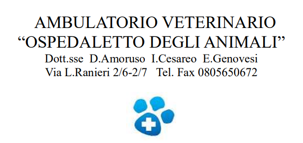 ambulatorio veterinario ospedaletto degli animali dott.sse daniel a amoruso, immacolata cesareo ed eliana genovesi s.n.c.p.