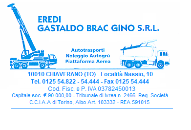 EREDI GASTALDO BRAC GINO DI GASTALDO BRAC IVANO & C. SNC