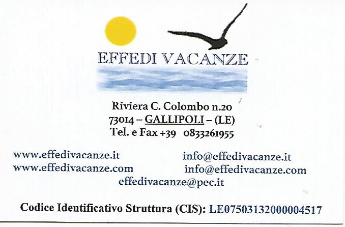 EFFEDI IMMOBILARE E VACANZE DI FEDELE DANIELA