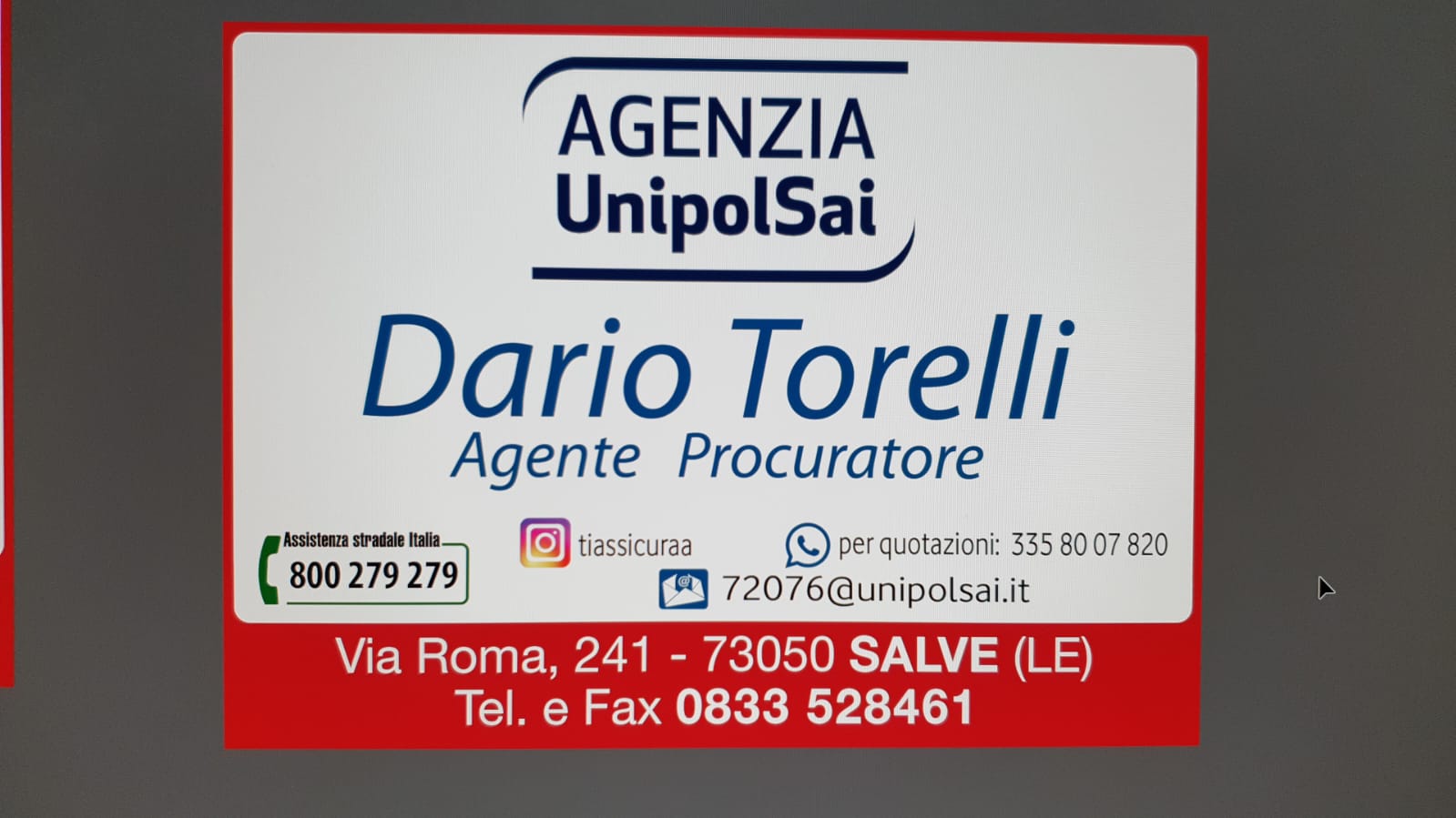 TORELLI DARIO Ag. Generale di ASSICURAZIONI