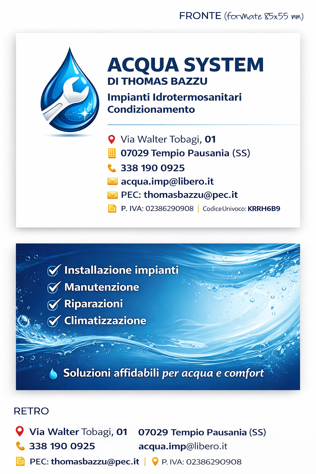 Acqua sistem di Thomas bazzu
